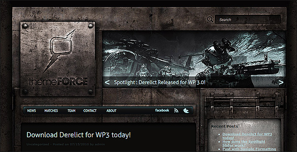 derelict Free Grunge WordPress Theme Derelict