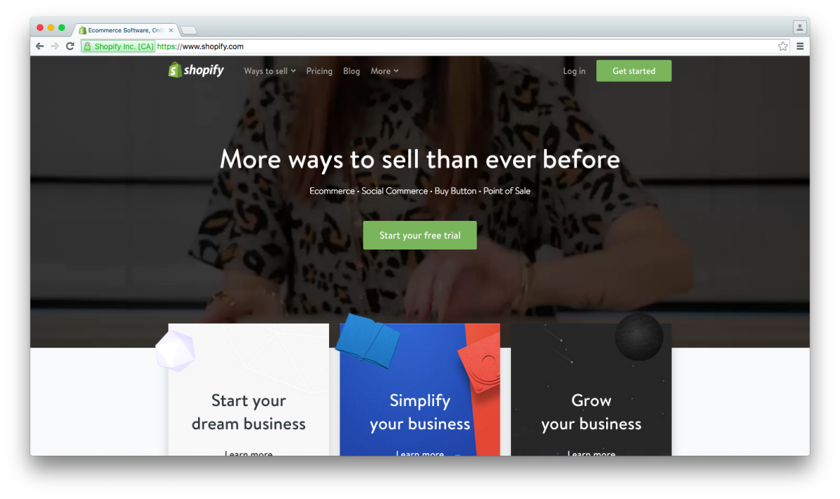 A user doesn't need Magento or WooCommerce anymore.